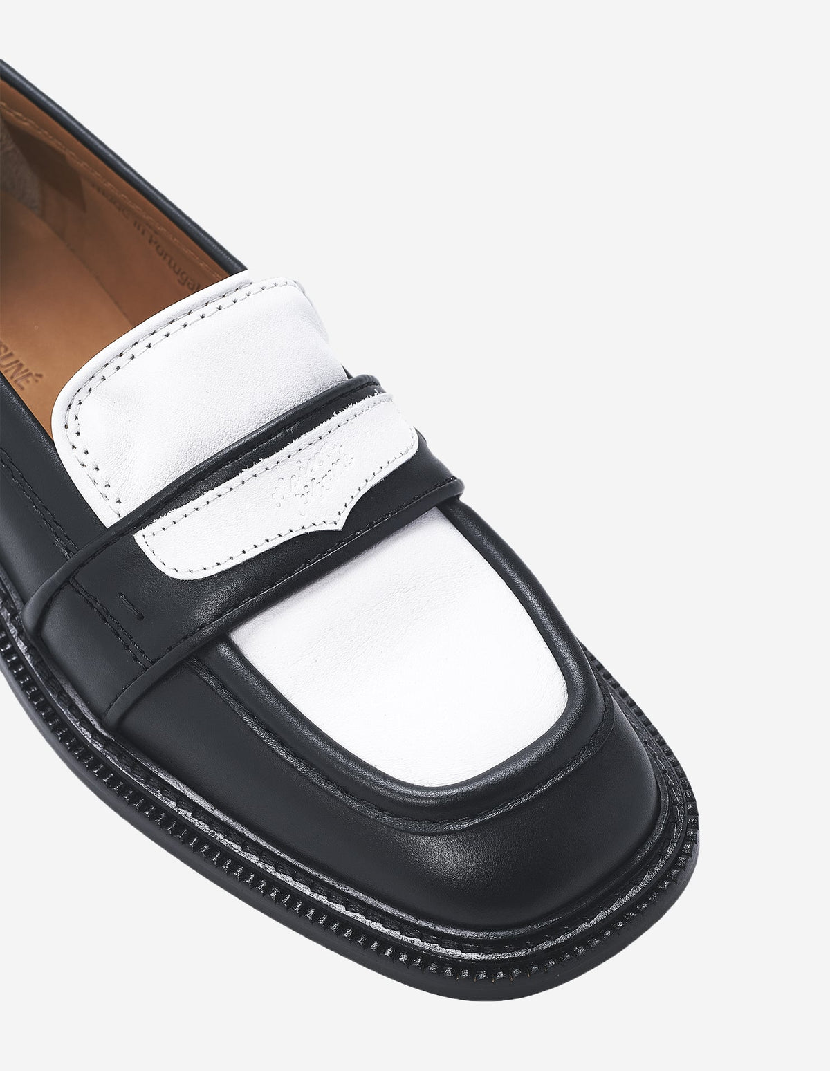  BICOLOR LEATHER LOAFERS