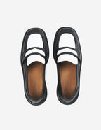  BICOLOR LEATHER LOAFERS
