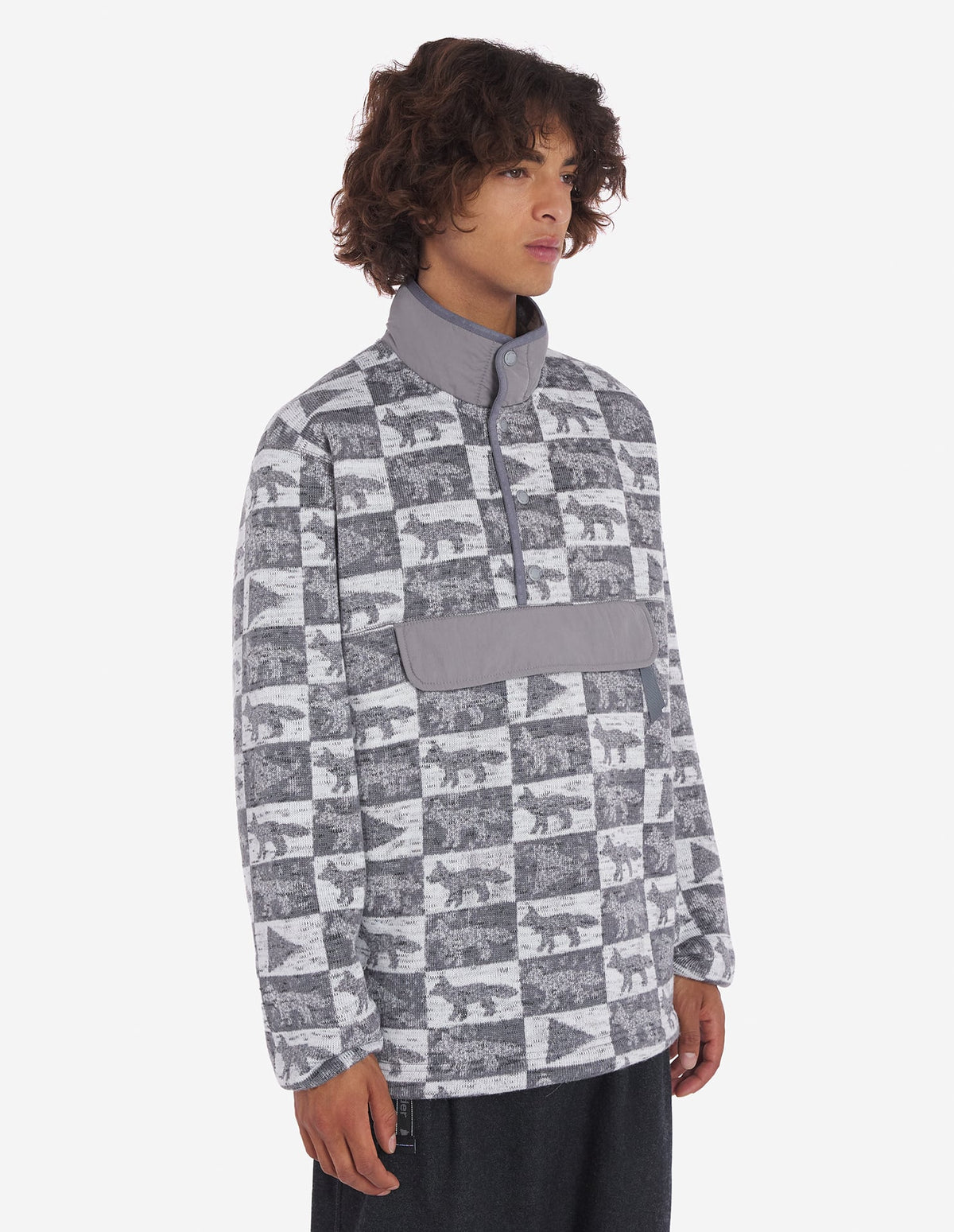  Fox Checkers Fleece Pullover