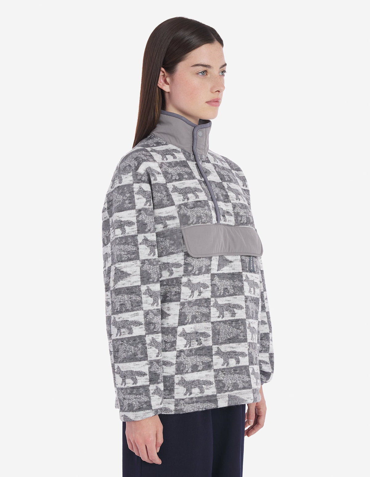  Fox Checkers Fleece Pullover