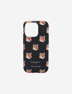  MAISON KITSUNE X NATIVE UNION ALL OVER FOX HEAD CASE FOR I15 PRO BLACK