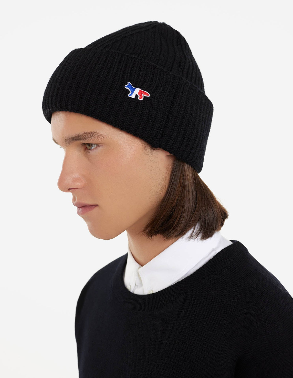 TRICOLOR FOX PATCH RIB HAT