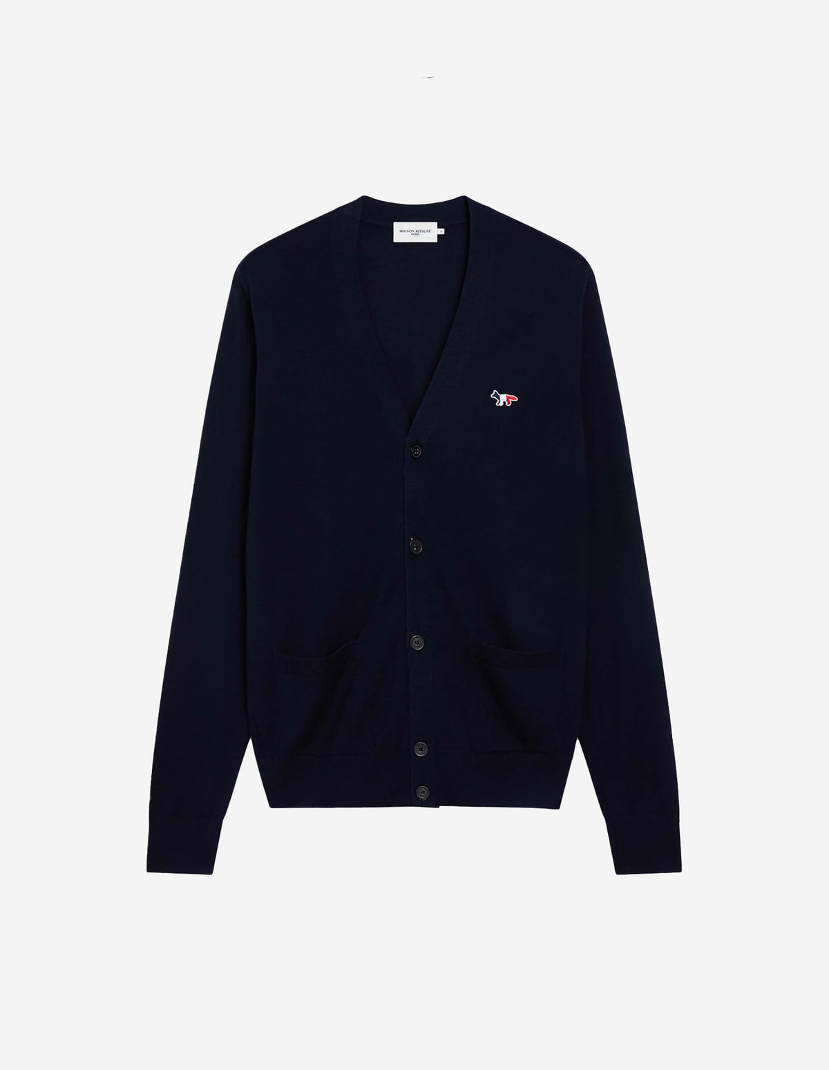  TRICOLOR FOX PATCH CLASSIC CARDIGAN