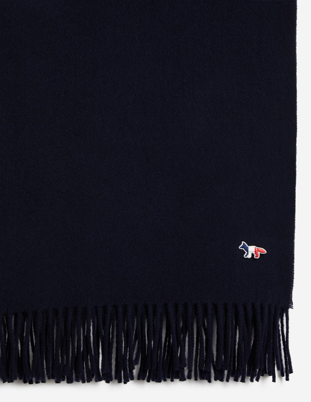  TRICOLOR FOX PATCH WOOL SCARF