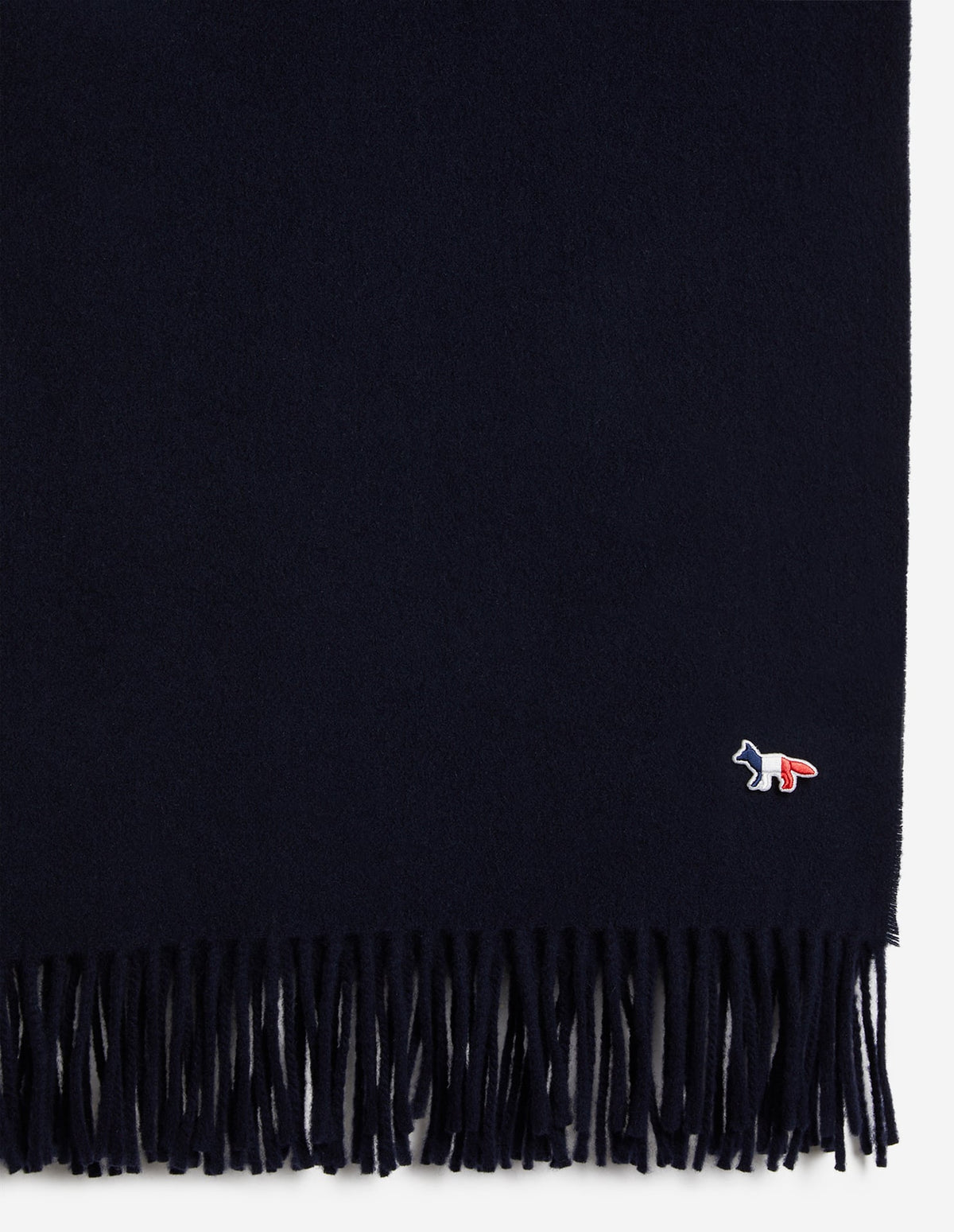  TRICOLOR FOX PATCH WOOL SCARF