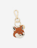  FOX HEAD LEATHER KEYRING
