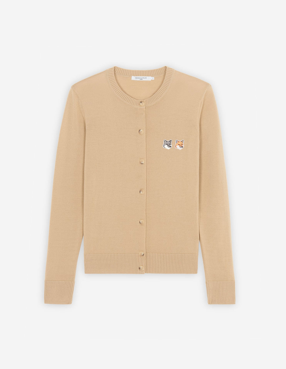  DOUBLE FOX HEAD PATCH R-NECK CARDIGAN
