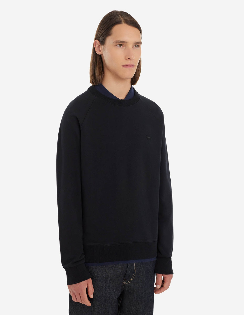  TONAL FOX PATCH CLEAN SWEATSHIRT