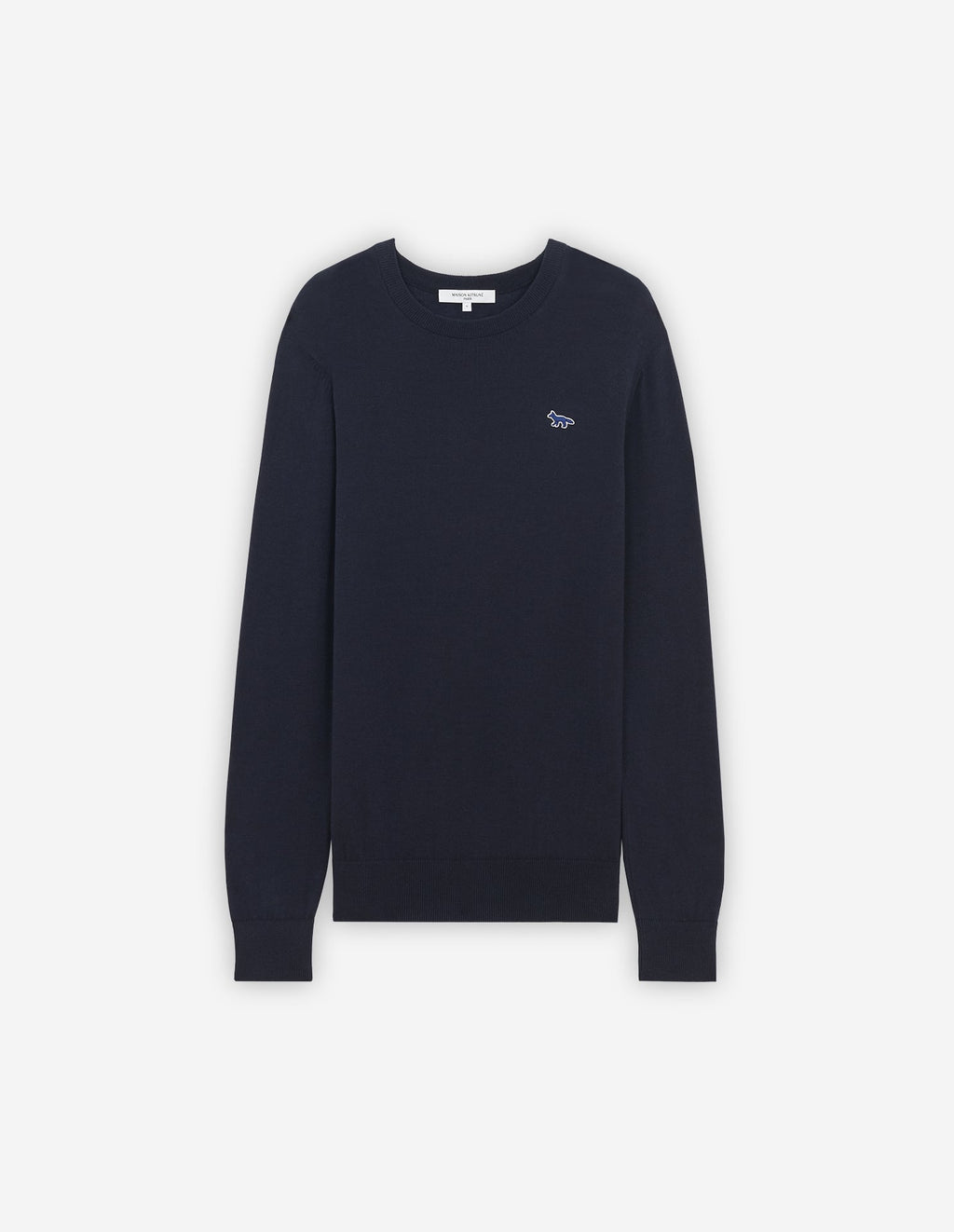  NAVY FOX PATCH R-NECK PULLOVER