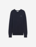  NAVY FOX PATCH R-NECK PULLOVER