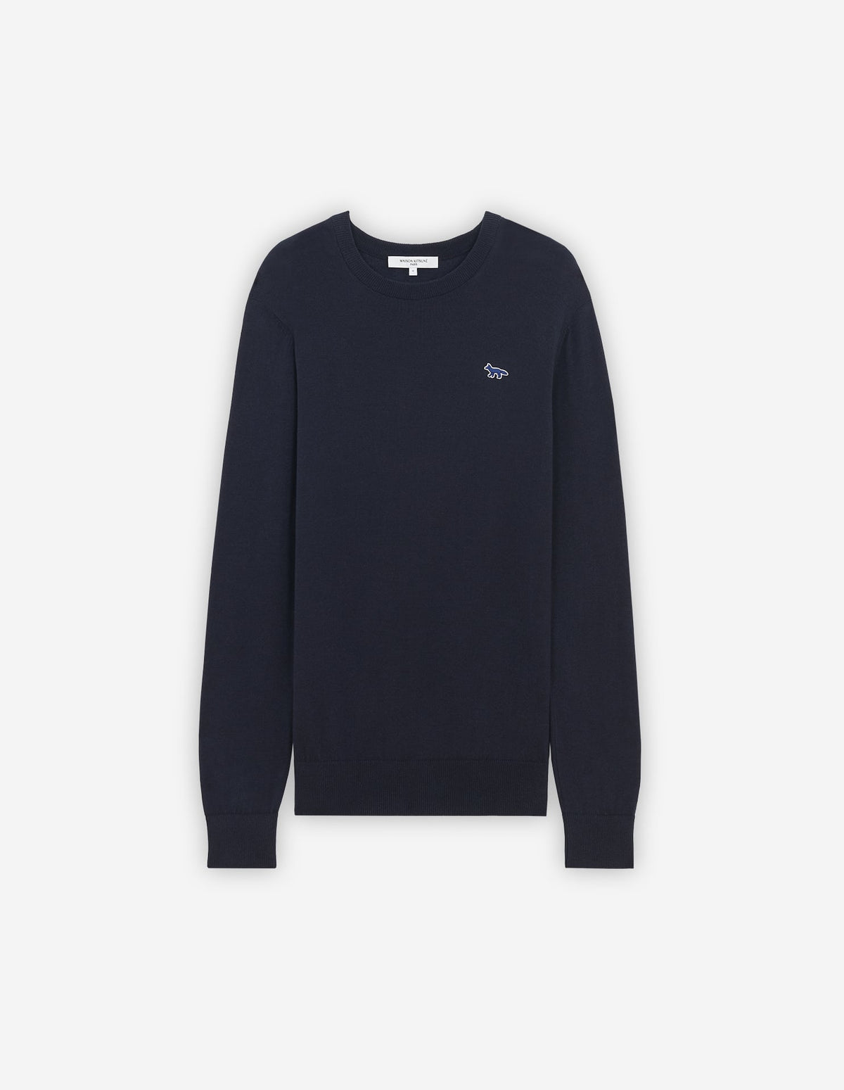  NAVY FOX PATCH R-NECK PULLOVER