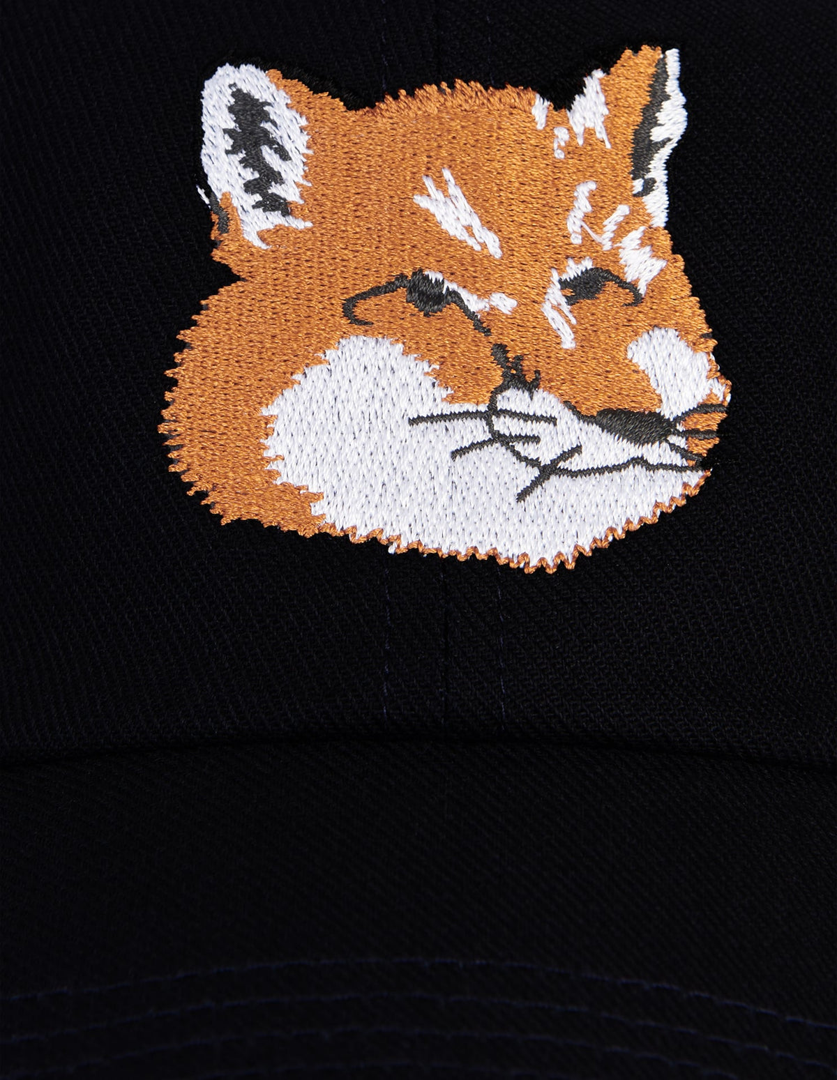  LARGE FOX HEAD EMBROIDERY 6P CAP