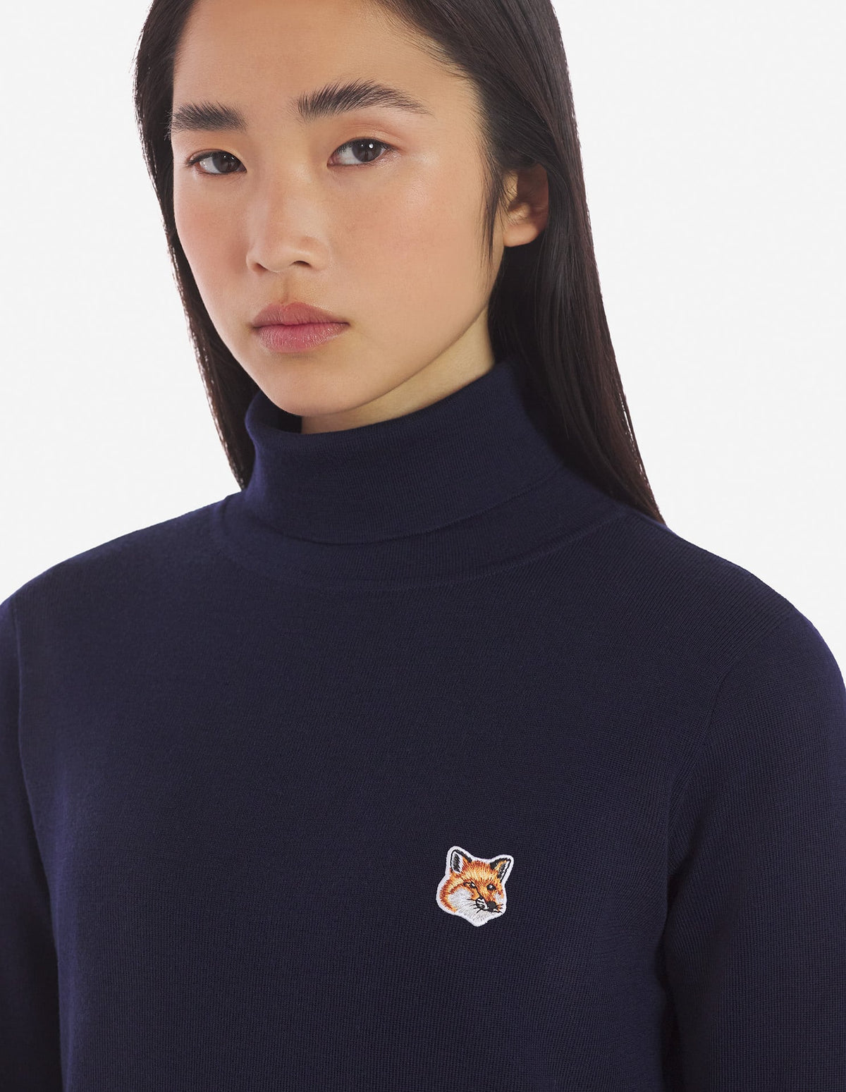  FOX HEAD PATCH FITTED TURTLENECK