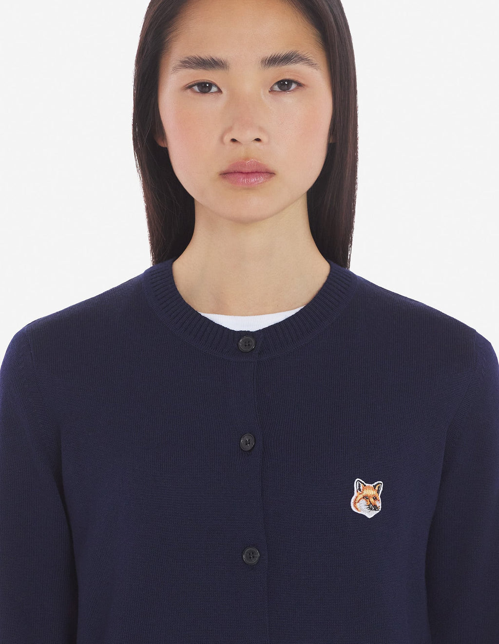  FOX HEAD PATCH ADJUSTED R-NECK CARDIGAN