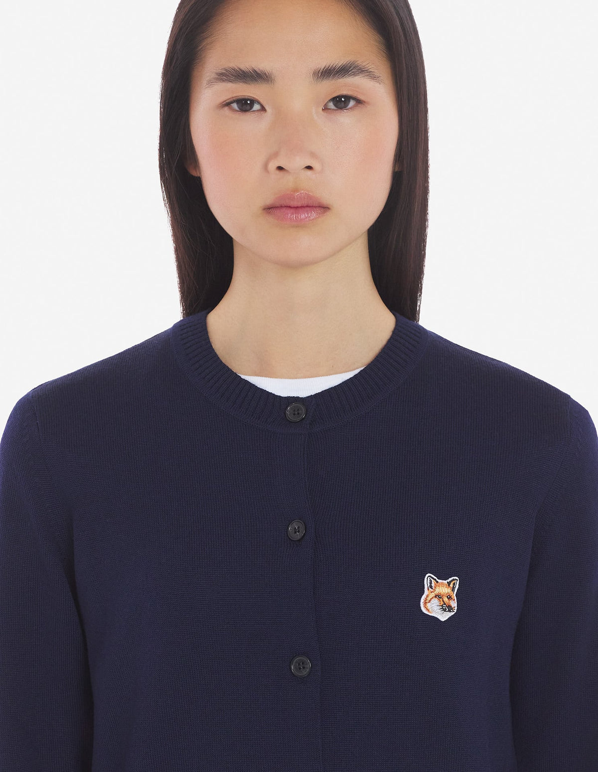  FOX HEAD PATCH ADJUSTED R-NECK CARDIGAN