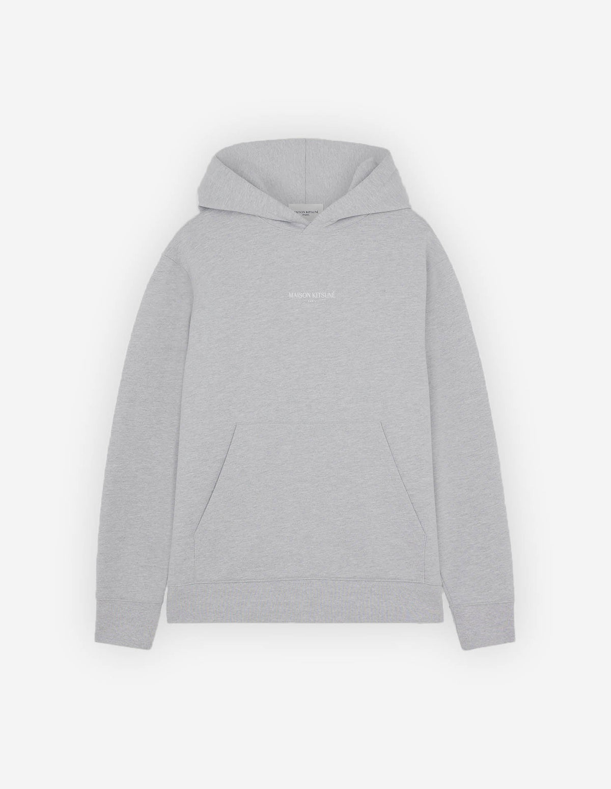  MAISON KITSUNE EMBROIDERED CORDLESS HOODIE
