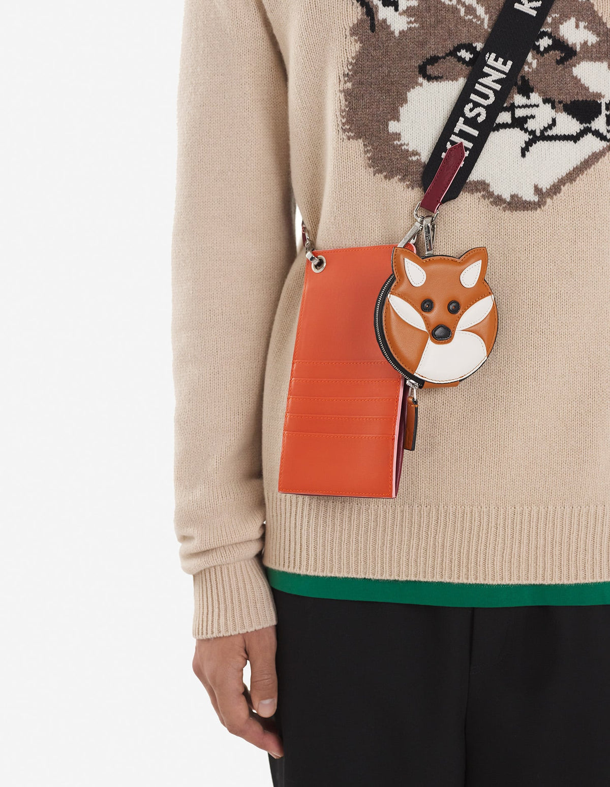  FOX HEAD COIN PURSE WITH HOOK