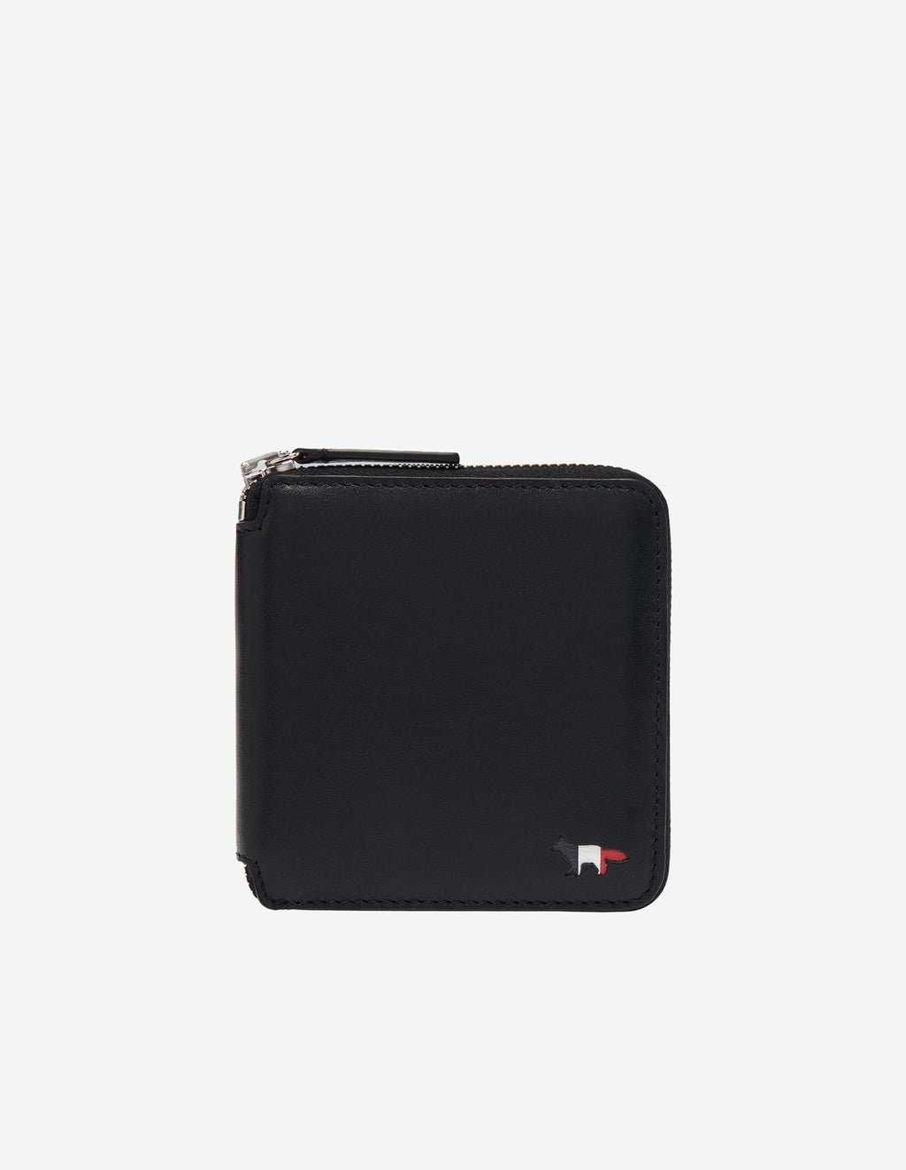  TRICOLOR FOX SQUARE ZIPPED WALLET