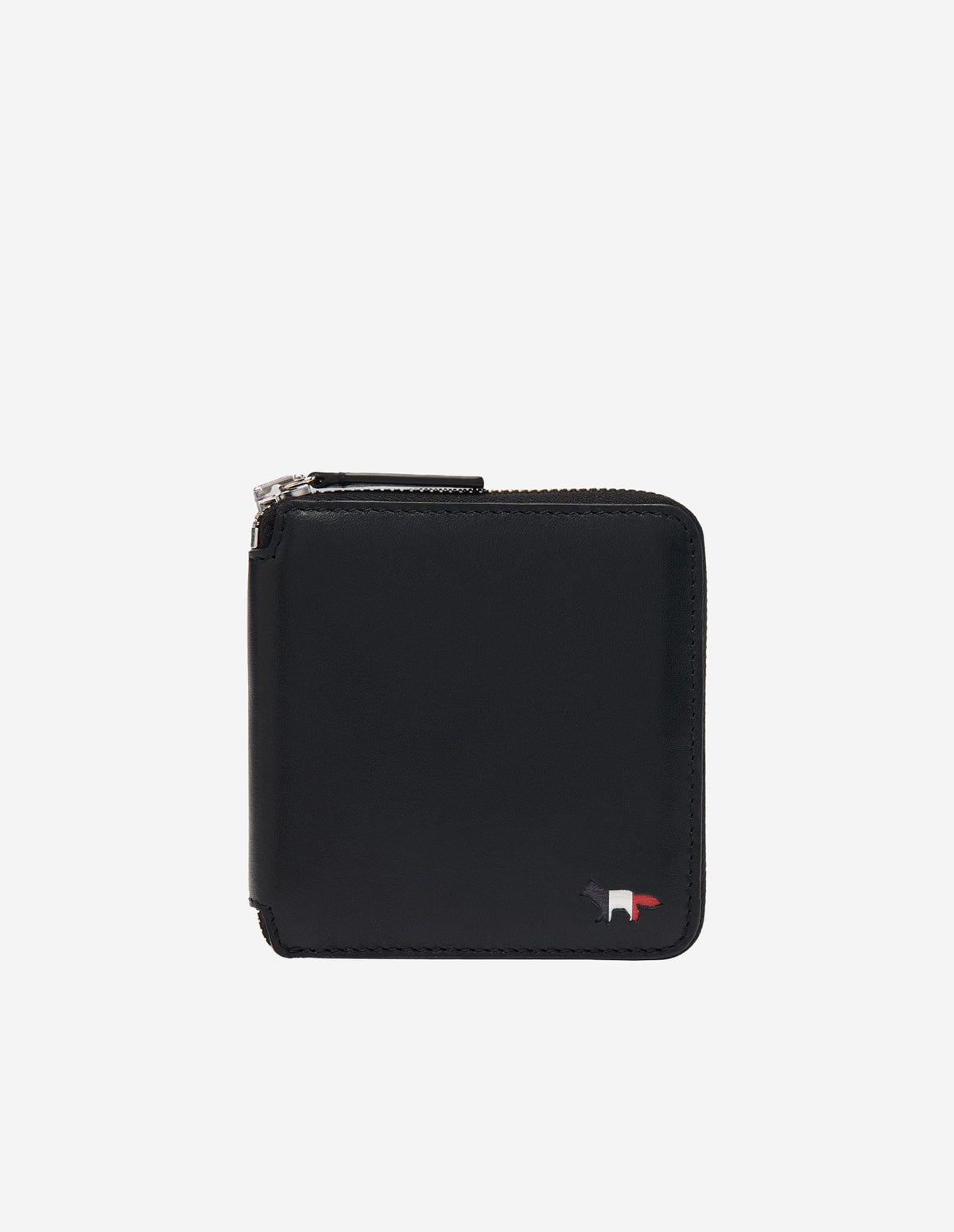  TRICOLOR FOX SQUARE ZIPPED WALLET