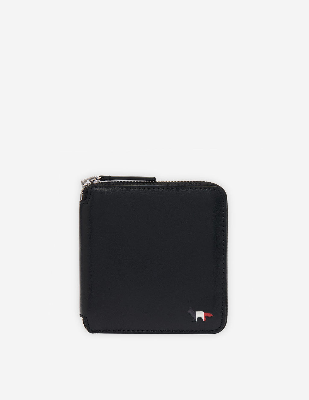  TRICOLOR FOX SQUARE ZIPPED WALLET