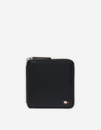  TRICOLOR FOX SQUARE ZIPPED WALLET