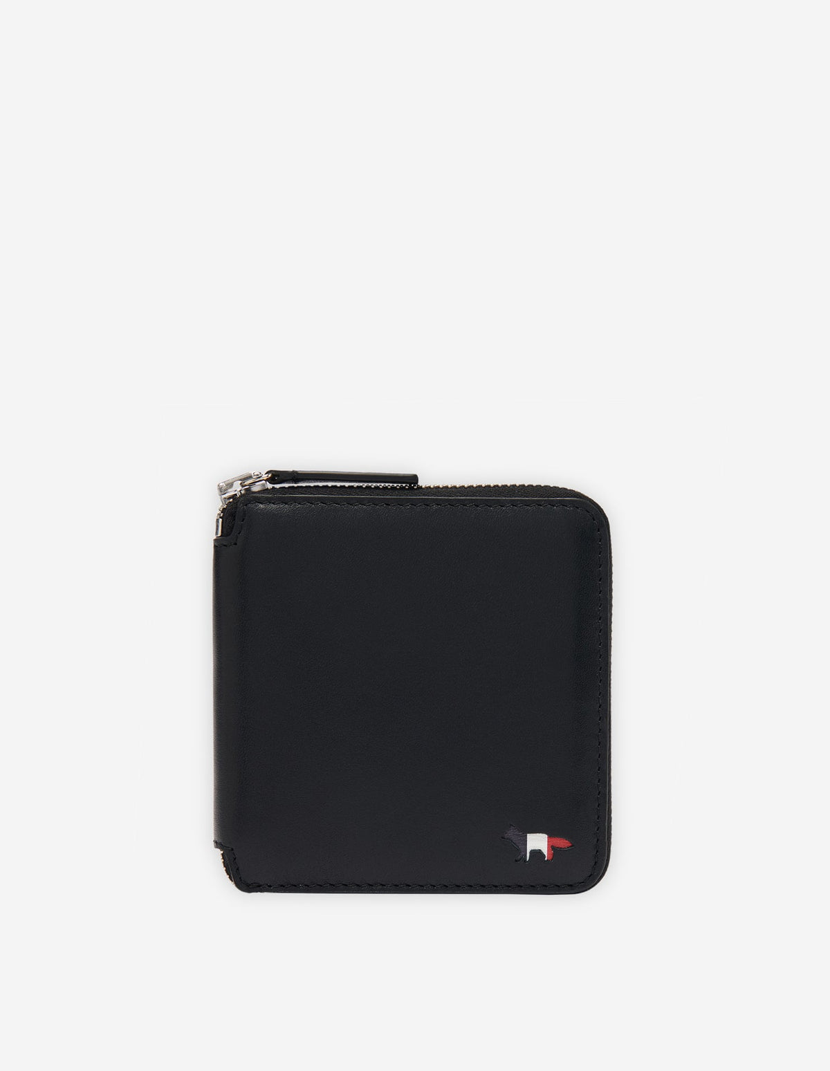  TRICOLOR FOX SQUARE ZIPPED WALLET