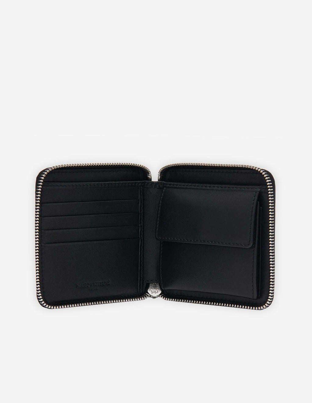  TRICOLOR FOX SQUARE ZIPPED WALLET