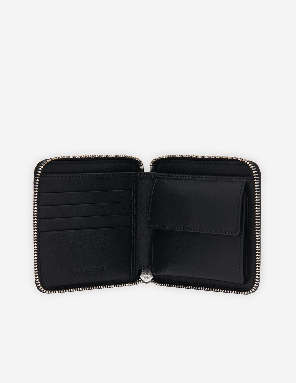  TRICOLOR FOX SQUARE ZIPPED WALLET
