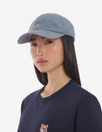  SMALL FOX HEAD EMBROIDERY 6P CAP