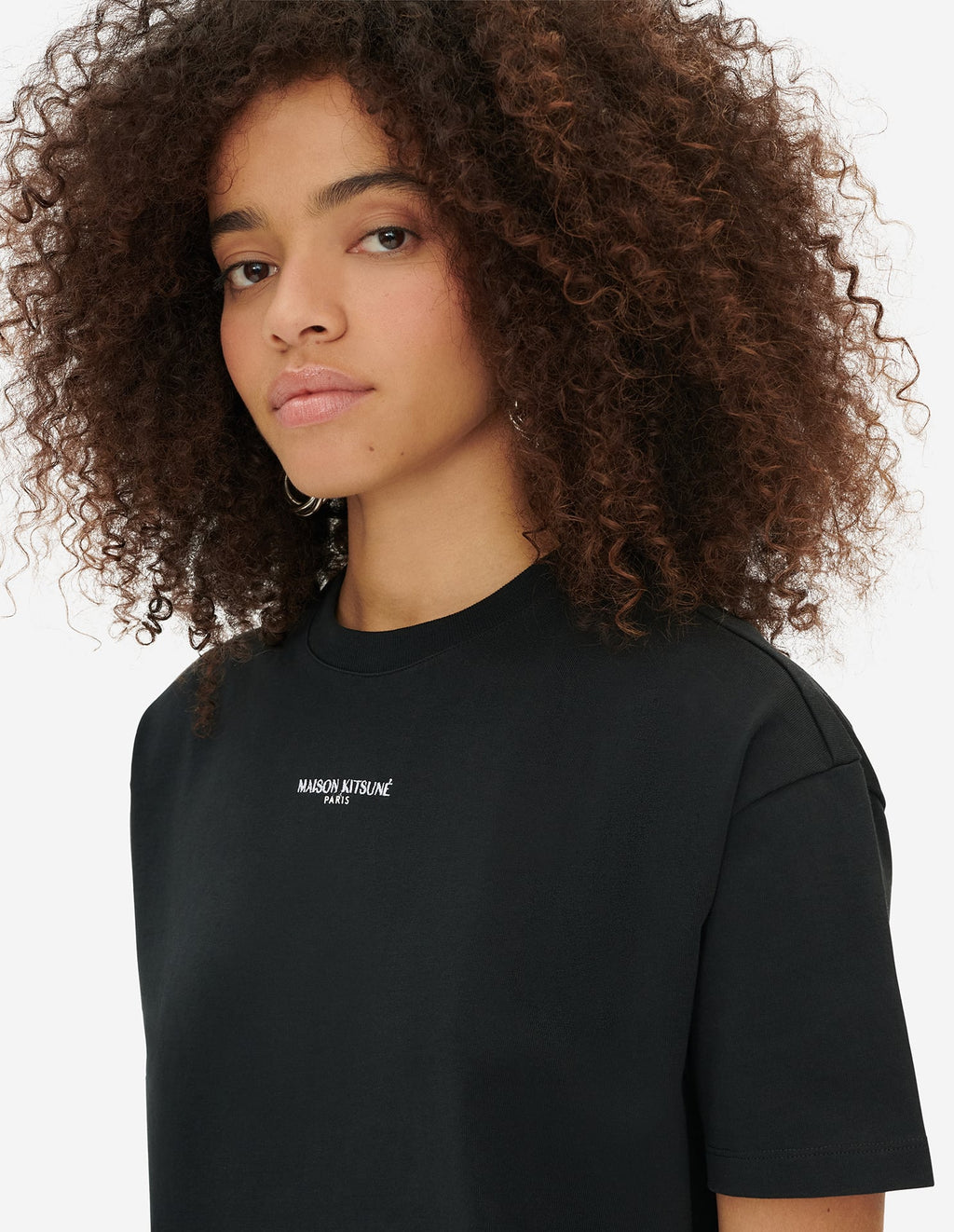  MAISON KITSUNE PARIS EMBROIDERYBOXY TEE-SHIRT