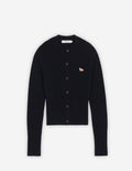  BABY FOX PATCH R-NECK FITTED CARDIGAN
