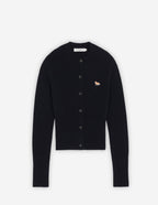  BABY FOX PATCH R-NECK FITTED CARDIGAN