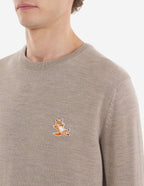  CHILLAX FOX PATCH CLASSIC R-NECK JUMPER