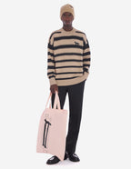  PROFILE FOX EMBROIDERY STRIPED JUMPER