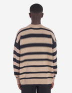  PROFILE FOX EMBROIDERY STRIPED JUMPER