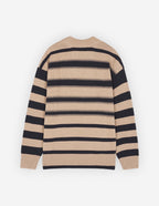  PROFILE FOX EMBROIDERY STRIPED JUMPER