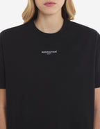  MAISON KITSUNE PARIS EMBROIDERED BOXY TEE-SHIRT