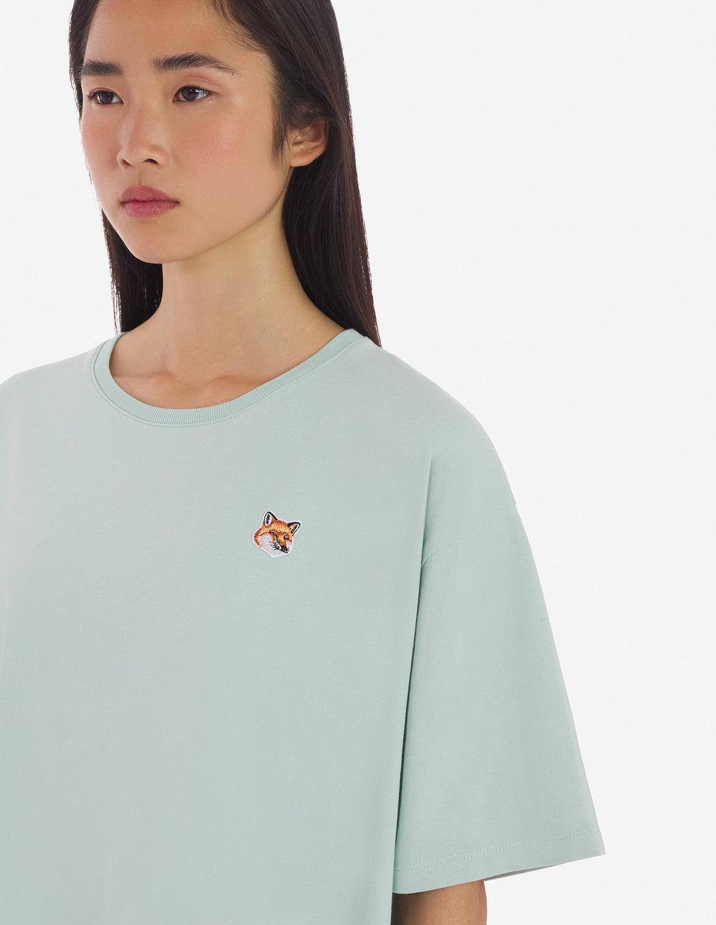 FOX HEAD PATCH RELAXED TEE-SHIRT DRESS