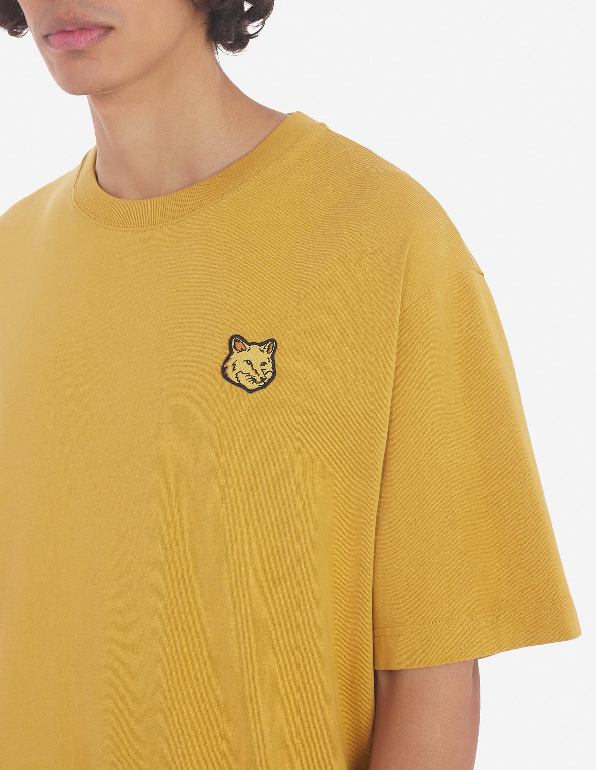  BOLD FOX HEAD PATCH OVERSIZE TEE-SHIRT