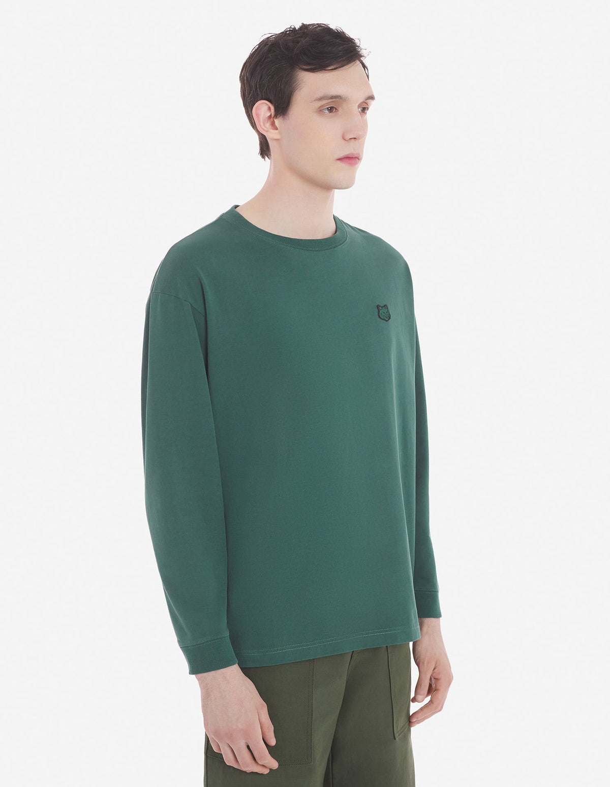  BOLD FOX HEAD PATCH COMFORT LONG SLEEVES TEE SHIRT