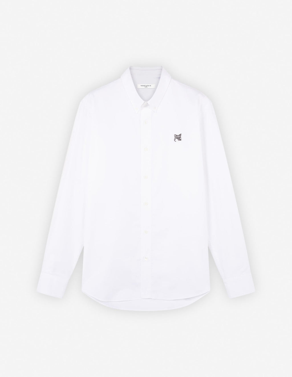  BUTTON DOWN CASUAL SHIRT WITH GREY FOX HEAD PATCH