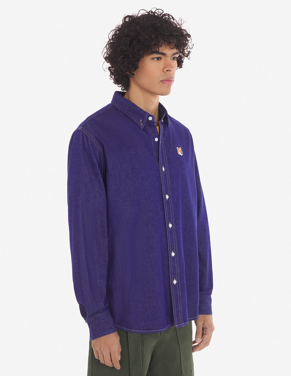  BD CASUAL SHIRT WITH INSTITUTIONAL FOX HEAD PATCH