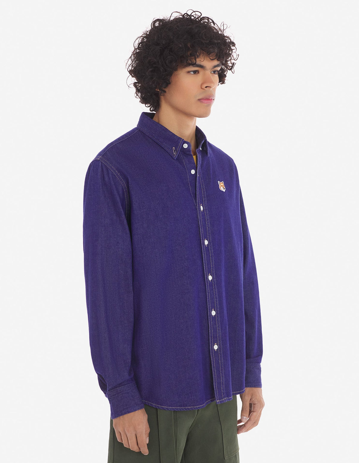  BD CASUAL SHIRT WITH INSTITUTIONAL FOX HEAD PATCH