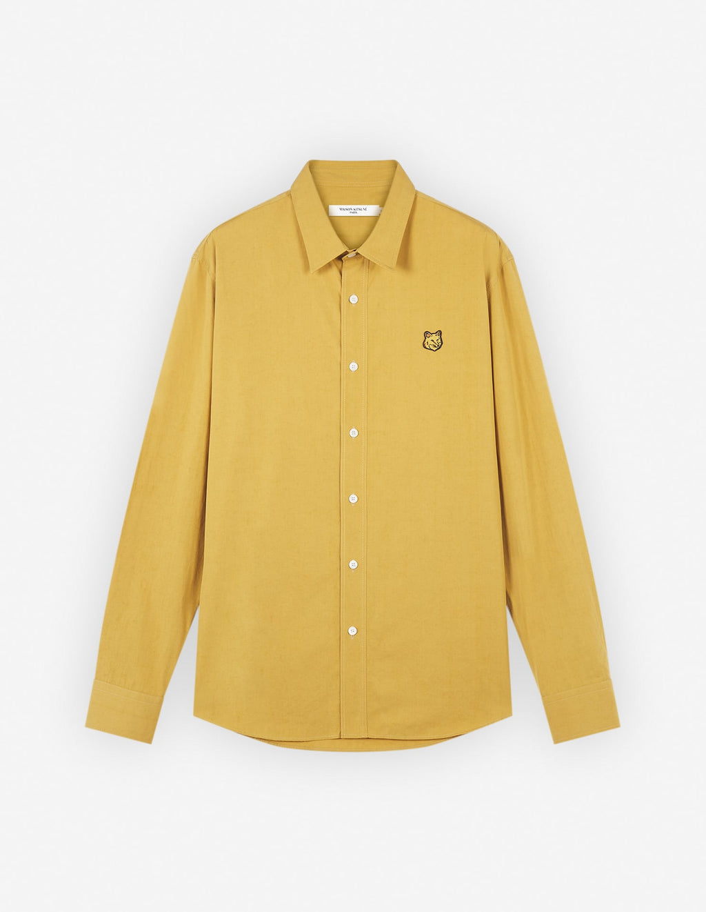  CASUAL SHIRT WITH BOLD FOX HEAD PATCH IN COTTON POPLIN