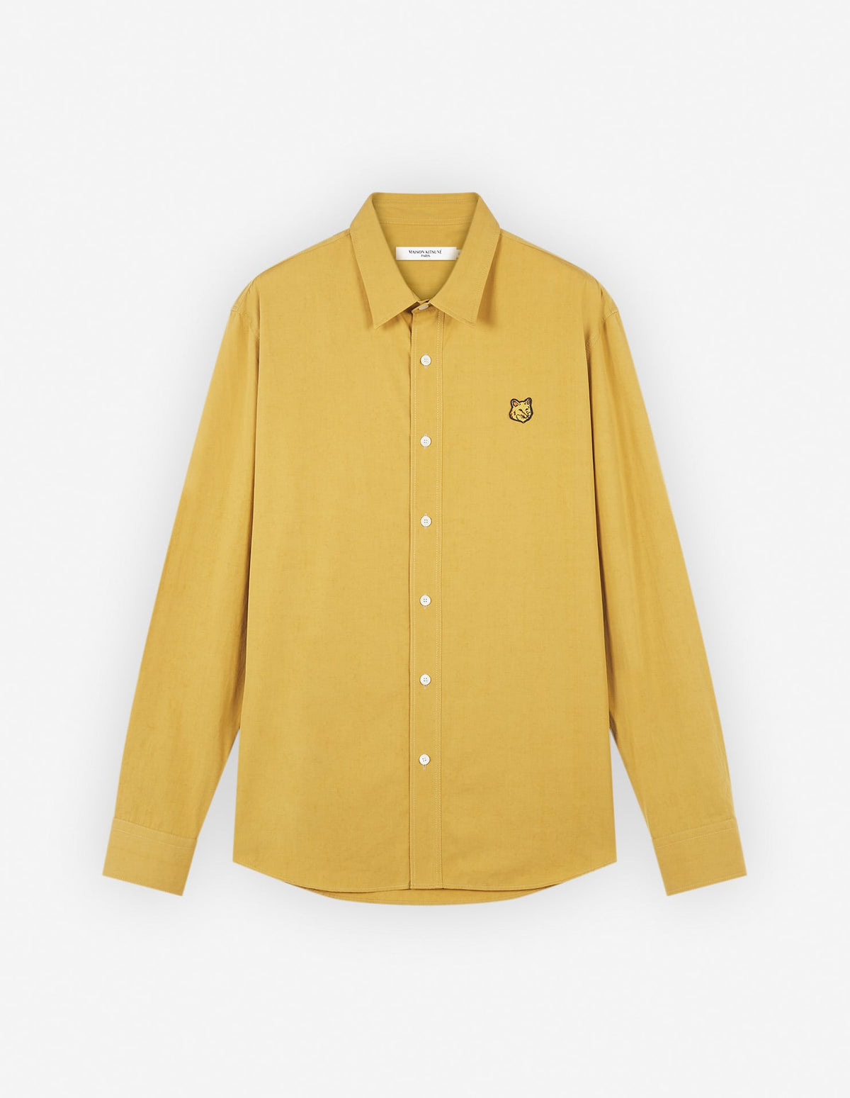  CASUAL SHIRT WITH BOLD FOX HEAD PATCH IN COTTON POPLIN