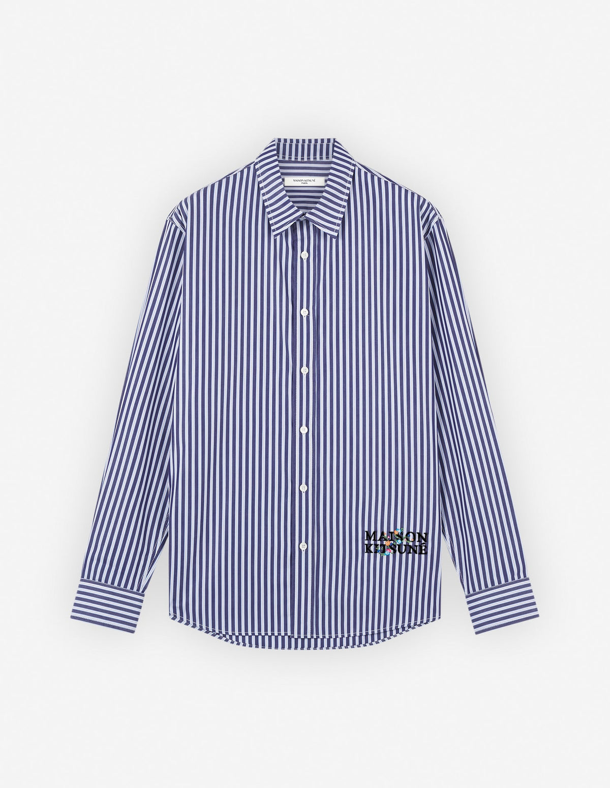  CASUAL SHIRT IN COTTON WITH FLOWER EMBROIDERY