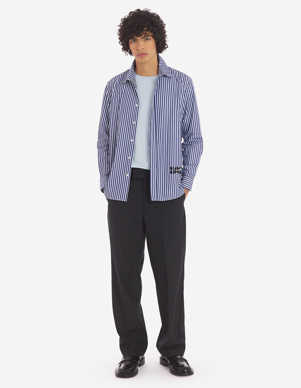  CASUAL SHIRT IN COTTON WITH FLOWER EMBROIDERY