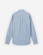  BUTTON DOWN CLASSIC SHIRT WITH INSTITUTIONAL FOXHEAD PATCH IN CHAMBRAY