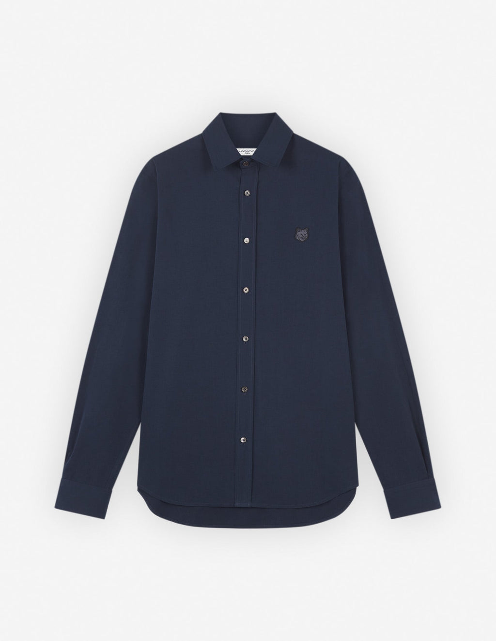  CLASSIC SHIRT WITH BOLD FOX HEAD PATCH IN COTTON POPLIN