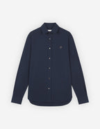  CLASSIC SHIRT WITH BOLD FOX HEAD PATCH IN COTTON POPLIN